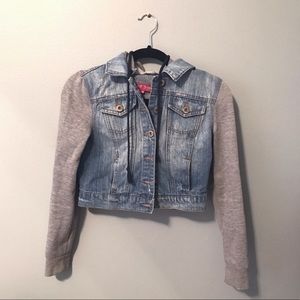 Cropped Jean hoodie